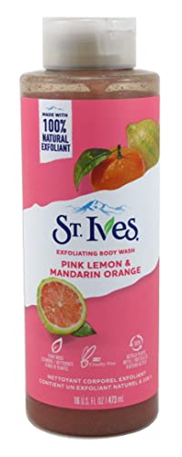 St Ives Body Wash 16 Ounce Pink Lemon & Mandarin Orange (473ml) (Pack of 3)