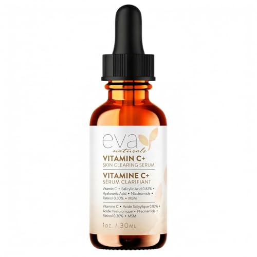 Vitamin C Serum for Face with Retinol (0.30%) & Salicylic 0.83% + Hyaluronic | Skin Refining Facial Serum for Uneven Tone, Texture & Hydration |
