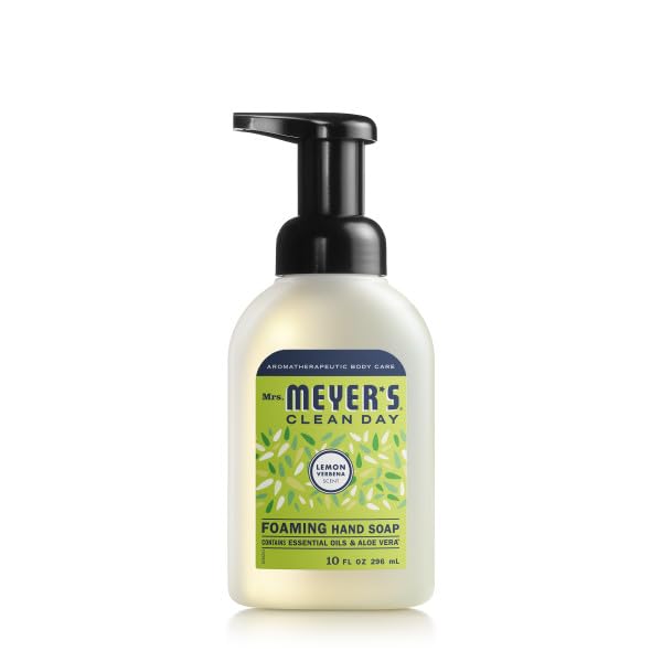 Mrs. MEYER'S Foaming Hand Soap, Lemon Verbena,10 fl oz (Pack of 6)