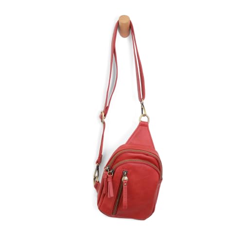 Joy Susan Women's Fashion Purse Skyler Sling Bag Hand Bag - Red