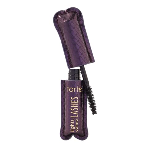 tarte lights, camera, lashes 4-in-1 mascara - Volume, Length, Curl & Conditioning for Fuller-Looking Lashes, Smudge-Proof, Flake-Free, Longwear, Vegan