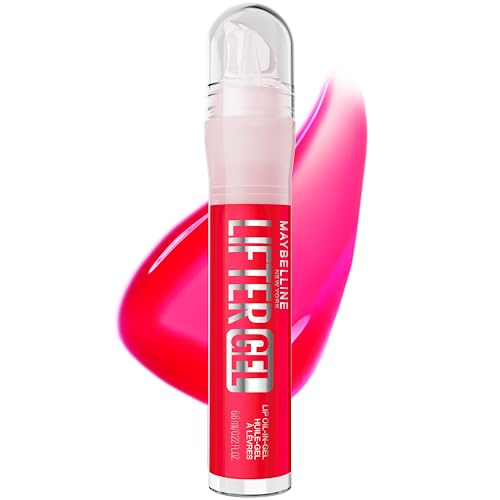 MAYBELLINE Lifter Oil-in-Gel Lip Gloss for Glassy, Bouncy Shine, Hydrating, Tinted Lip Balm and Moisturizer with Hyaluronic Acid and Passionfruit Oil,