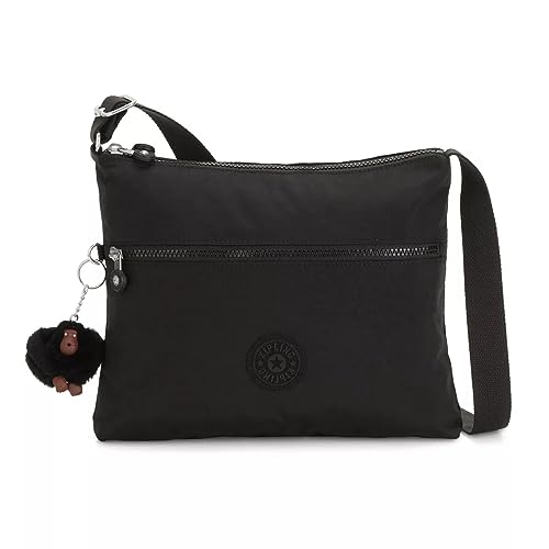Kipling Womens Women's Annabelle Bag, Medium Handbag, Polyester Crossbody Bag, Black Tonal, 11.25 L x 9.5 H 1.5 D US