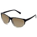 Coyote Eyewear Polarized BiFocal Reading Sunglass +3.00 Black Clear/Brown Men Women Classic Trendy Bi-Focal Sun Glass Reader