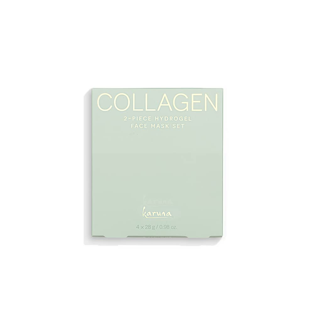 Karuna Skin - COLLAGEN Face Mask Sheets, Hydrogel 2-Piece Facial Mask, Age-Defying, Hydrating, Rejuvenating & Moisturizing Skin Care Essential That