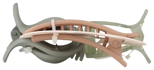 Kitsch Large Assorted Hair Clips for Women, Medium Open Shape Hair Claw Clips for Thick Hair, Flat Lay Hair Clip & Big Octopus Claw Clip for Teen