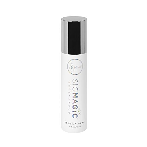 Sigma Beauty Sigmagic Brushampoo Liquid - Professional Grade Cleaner Solution for Makeup Brushes & Sponges to Remove Makeup Residue (5.1 FL Oz)