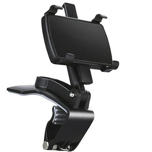 winvin Universal 360 Degree Rotation Car Rear View Mirror Mount Stand Holder Cradle Clip Dashboard Sun Visor Clip