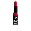 NYX PROFESSIONAL MAKEUP Suede Matte Lipstick, Vegan Formula - Spicy (True Red)