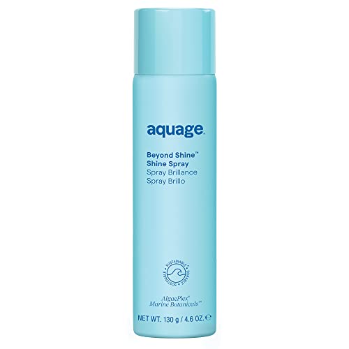 AQUAGE Beyond Shine, Fine-Mist Silkening and Glossing Spray, Creates Shine, Thermal-Pressing Product that Polishes, Silkens, and Smooths Curly
