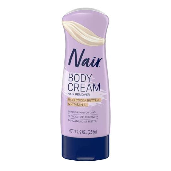 Nair Hair Remover Lotion Cocoa Butter & Vitamin-E 9 Ounce (266ml) (2 Pack)