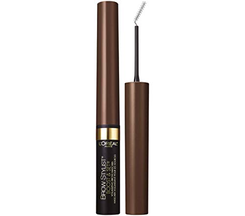 L’Oréal Paris Cosmetics Brow Stylist Boost and Set Brow Mascara, Dark Brunette, 0.1 Fluid Ounce