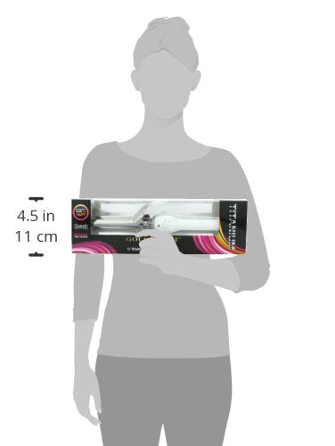Gold 'N Hot Professional Titanium Spring Curling Iron, 3/4 Inch