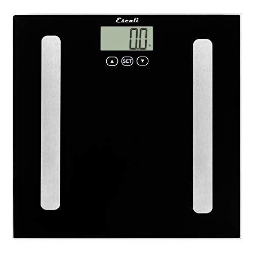 Escali Complete Health Body Composition Scale with Bioelectrical Impedance Analysis Technology, Measures Body Fat Percentage, Body Water, Lean Muscle…