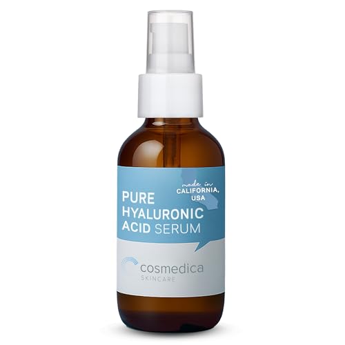 Cosmedica Hyaluronic Acid Serum for Skin - 4 Fl. Oz Hydrating Facial Moisturizer with Anti-Aging Skin Care Properties. Beauty and Skin Care
