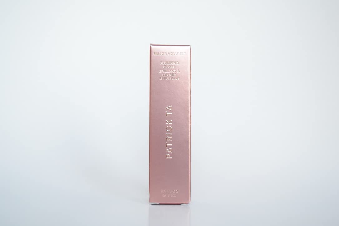 Patrick Ta Major Volume Plumping Lip Gloss - Looks Natural - Clear, 0.30 Fl Oz (Pack of 1)