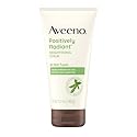 Aveeno Positively Radiant Skin Brightening Exfoliating Daily Facial Scrub, Gentle with Moisture-Rich Soy Extract, Helps Improve Skin Tone & Texture