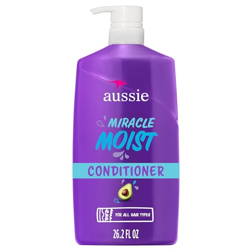 Aussie Miracle Moist with Avocado & Jojoba Oil, Paraben Free Conditioner, 26.2 fl oz Beauty and Personal Care Aussie Default Title