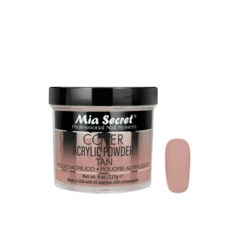 Mia Secret Cover Tan Acrylic Powder MADE IN USA Multiple Sizes (8 oz) Beauty & Personal Care Mia Secret