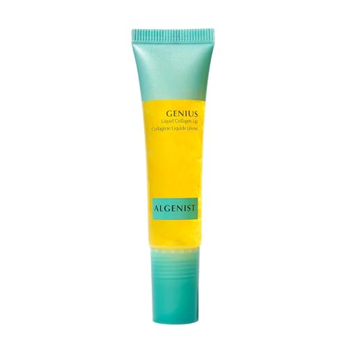 Algenist GENIUS Liquid Collagen Lip - Active Collagen Lip Treatment for Visibly Smoother Lips - Non-Comedogenic & Hypoallergenic Skincare (0.5 oz)
