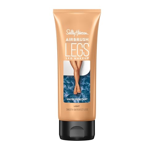 Sally Hansen Airbrush Legs Leg Makeup Lotion | Easy Application, Flawless-Looking Legs, Water-Resistant, Transfer-Proof | Light | Subtle Sun-Kissed