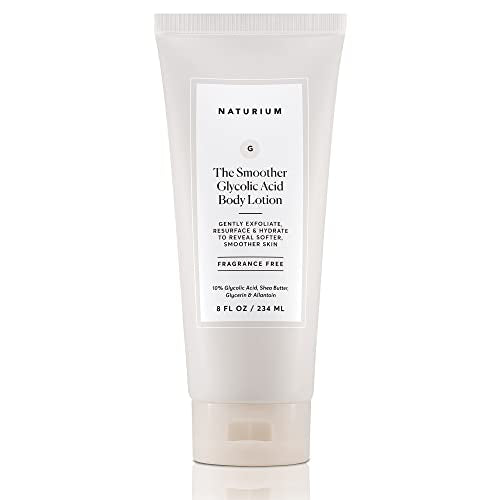 Naturium The Smoother Glycolic Acid Body Lotion, Resurfacing & Exfoliating Treatment, with 10% Glycolic Acid, 8 oz Beauty and Personal Care Naturium Default Title