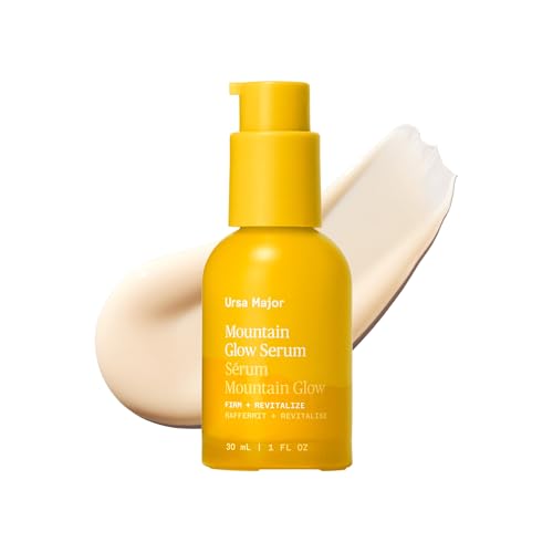Ursa Major Mountain Glow Natural Face Serum | Vegan Daily Facial Moisturizer | Combat Wrinkles & Sagging Skin | Boost Radiance and Skin Glow |