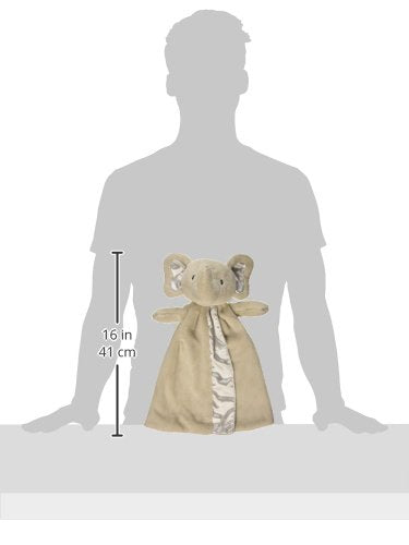 Gund Baby Bubbles Elephant Huggybuddy Blanket, Gray, 17"