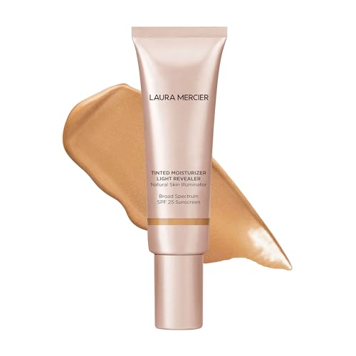 Laura Mercier Tinted Moisturizer Light Revealer Natural Skin Illuminator with SPF 25: All Day Hydration, Ultra-Sheer Coverage, Luminous & Radiant