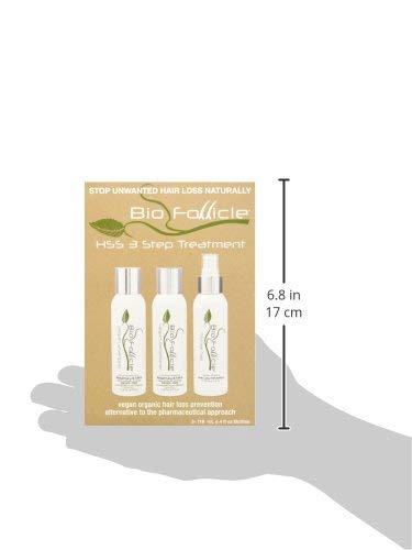 Bio Follicle 3 Step Treatment Package : Includes Shampoo, Conditioner, and Spray