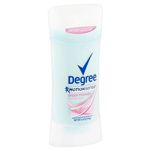 Degree Deodorant 2.6 Ounce Womens Motion Sense Sheer Powder (76ml) (2 Pack)