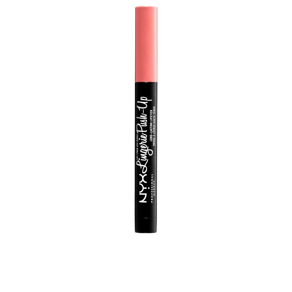 NYX PROFESSIONAL MAKEUP Lip Lingerie Push-Up Long Lasting Plumping Lipstick - Silk Indulgence (Baby Pink Nude)