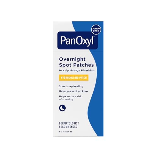 PanOxyl PM Overnight Spot Patches, Advanced Hydrocolloid Healing Technology, Fragrance Free, 80 Count Beauty and Personal Care PanOxyl Default Title