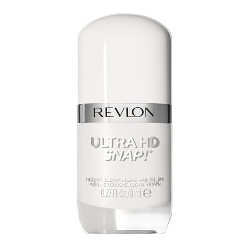 REVLON Ultra HD Snap Nail Color, Natural Rich Glossy Polish, 100% Vegan Formula, No Base or Top Coat Needed, 001 Early Bird, 0.27 fl oz