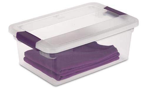 STERILITE 17531712 15-Quart ClearView Latch Box Storage Tote Containers (Pack of 1)