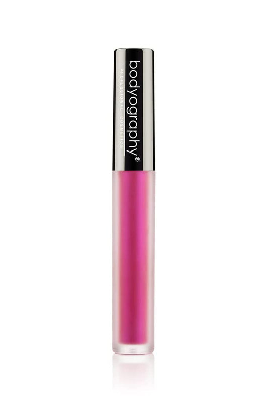 Bodyography Matte Lip Lava Liquid Lipstick - Superstar | Fuchsia Pink Metallic | Long-Wearing Liquid Lipstick with Transfer-Resistant Chrome Finish |