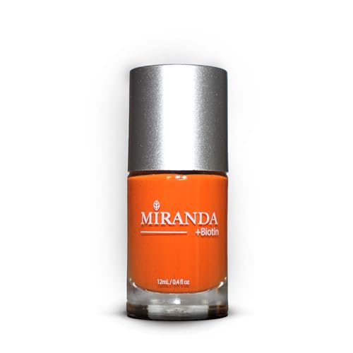 Miranda Beauty: Superfood-Infused Vegan Nail Polish for Healthy, Beautiful Nails, 21-free, Biotin-infused, Cruelty Free - POPPY - 0.40 fl oz Beauty & Personal Care Miranda
