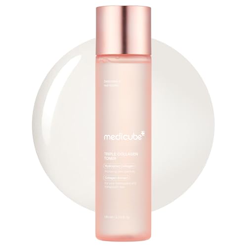 Medicube Triple Collagen Toner - Hydrolyzed, Atelo, & Soluble Collagen for Deep Hydration & Plump Skin - Fast-Absorbing Formula for All-Day Beauty and Personal Care medicube Default Title