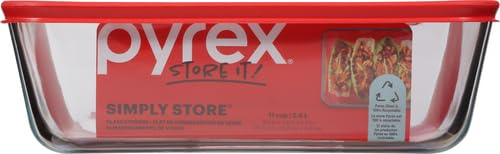 Pyrex Simply Store 11-Cup Rectangular Glass Food Storage Dish