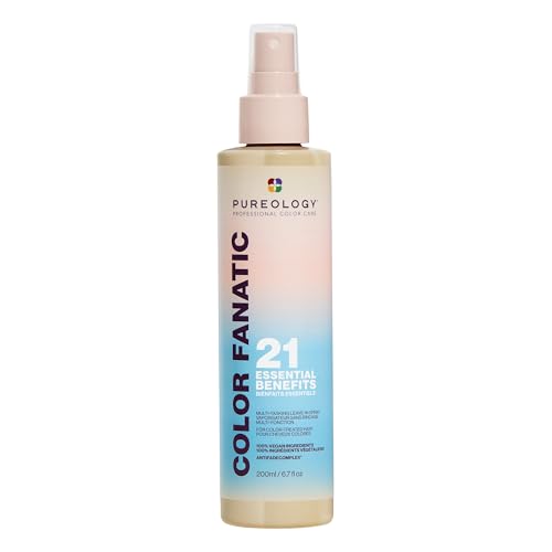 Pureology Color Fanatic Leave In Conditioner - Detangler & Heat Protectant Spray, Provides Hair Shine & Frizz Control, Infused with Coconut & Camellia Beauty and Personal Care Pureology Default Title