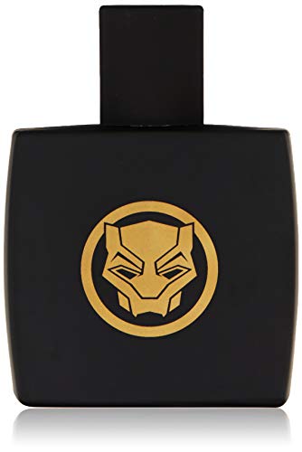 Marvel Black Panther, Fragrance, For Men, Eau De Toilette, EDT, 3.4oz, 100ml, Cologne, Spray, Made in Spain, By Air Val International, Black and Gold