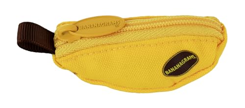 Worlds Smallest Bananagrams - Family Word Game - Includes: 1 Banana Pouch, 144 Tiles. Recommended for Ages 8 and up