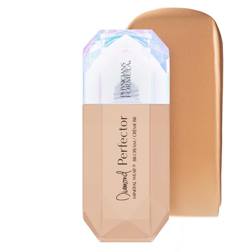 Physicians Formula Mineral Wear®Diamond Perfector BB Cream, 10 in 1 Skin Perfecting Beauty Balm, Lightweight & Luminous Finish - Tan to Deep