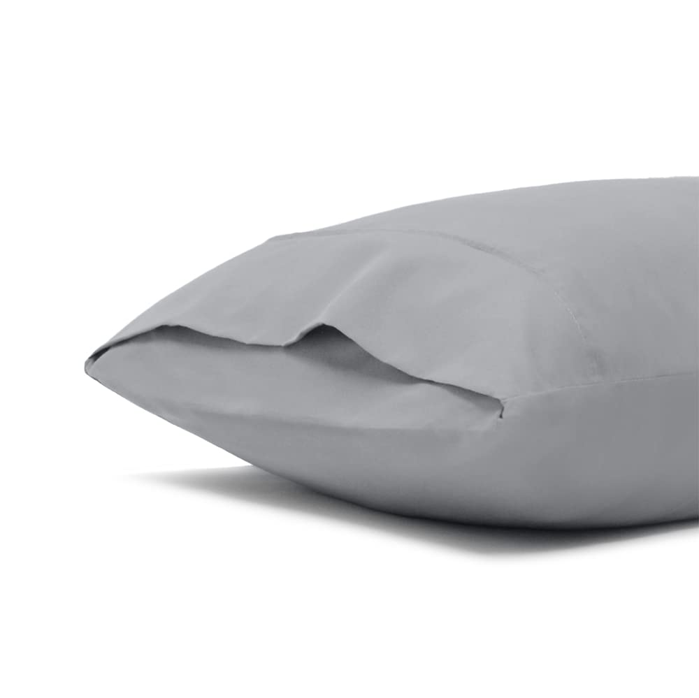 Jennifer Adams 2 Piece Microfiber Pillowcase Standard Size,Ultra Soft - Wrinkle & Fade Resistant (Graphite, Standard)