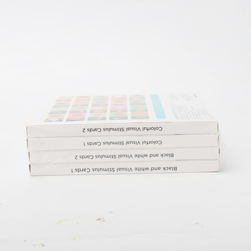 beiens High Contrast Baby Flashcards – 80 Double-Sided Visual Stimulation Cards for Newborns & Infants 0–36 Months, 5.5"x5.5", Learning Toy Gift