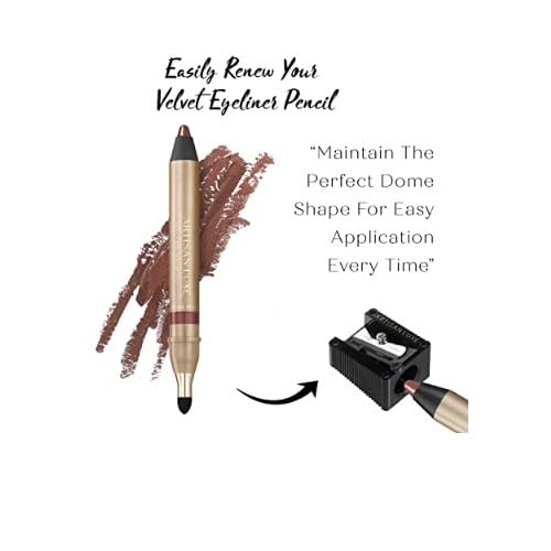 Artisan L'uxe Beauty Velvet Jumbo Eyeliner Pencil Smokey Eyes in 3 Minutes Water Proof, Smudge Proof, Long Lasting Age Defying Essential Oils (Shade