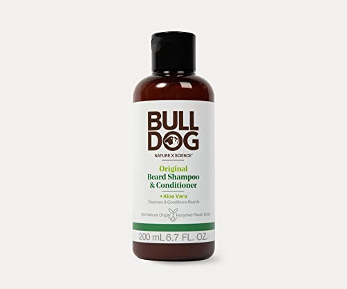 Bulldog Mens Skincare and Grooming Original Beard Shampoo and Conditioner, 6.7 Ounce