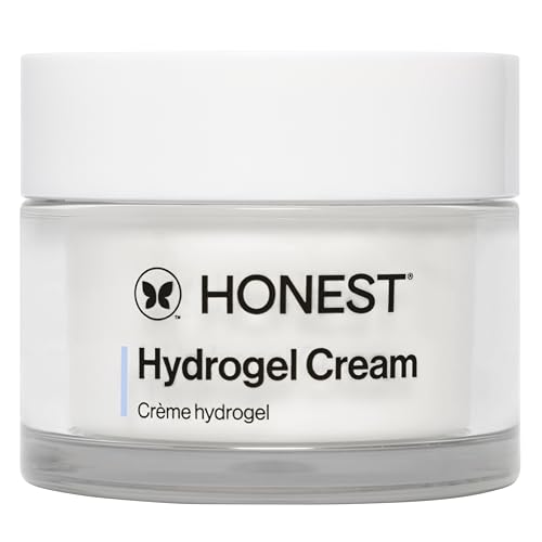 Honest Beauty Hydrogel Cream with Hyaluronic Acid | Lightweight, Moisturizing Water Cream | Gentle for Sensitive Skin, Fragrance Free, Vegan