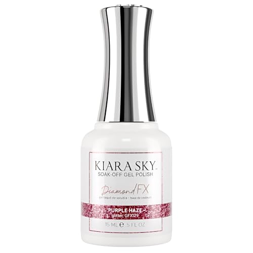 KIARA SKY Soak Off Gel Nail Polish DIAMOND FX 0.5 fl oz, PURPLE HAZE (GFX129) Beauty & Personal Care KIARA SKY