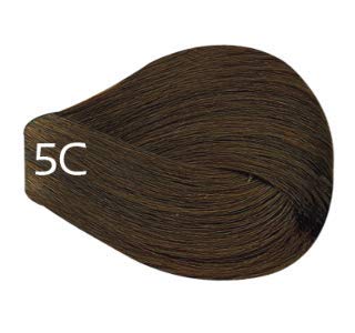 Vivitone Permanent Cream Color (5C Light Copper Brown) 3oz.- 100% Grey Coverage, Long Lasting Shine, Made in Italy.